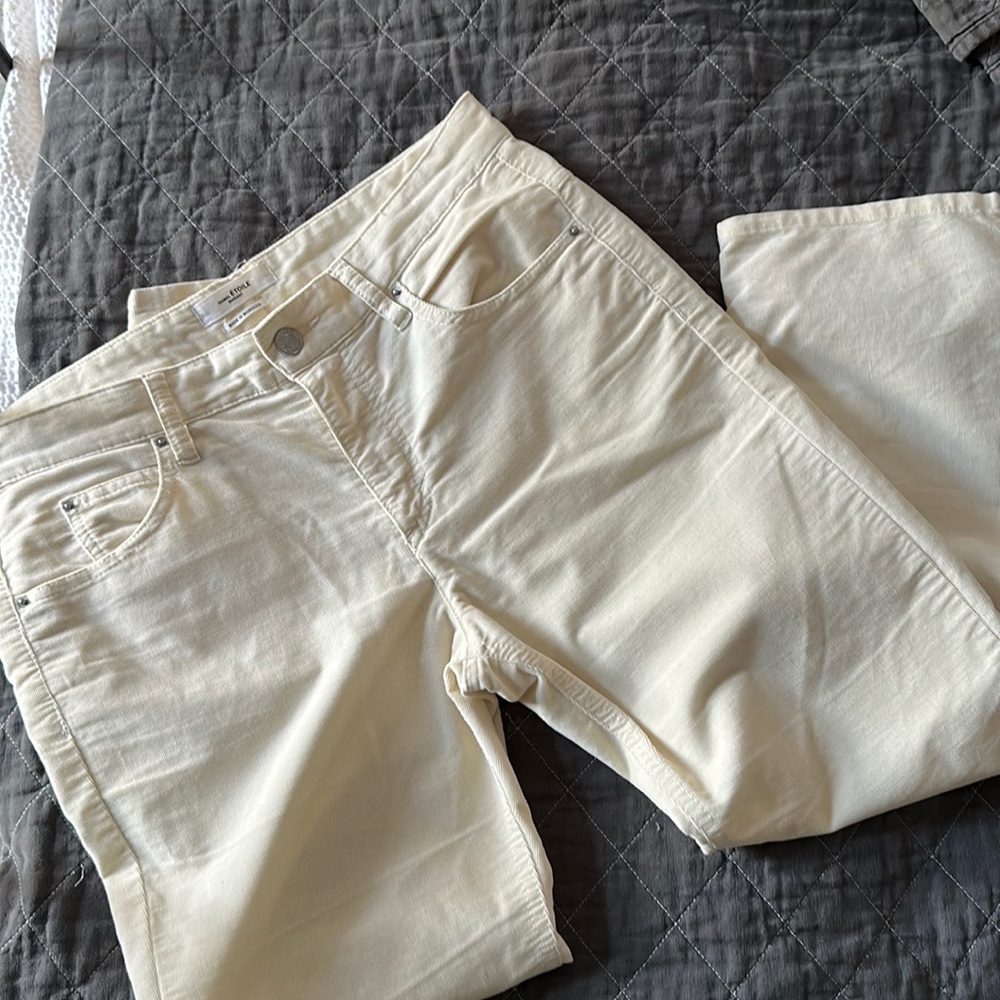Isabel Marant Etoile No 1501 White Corduroy Pants